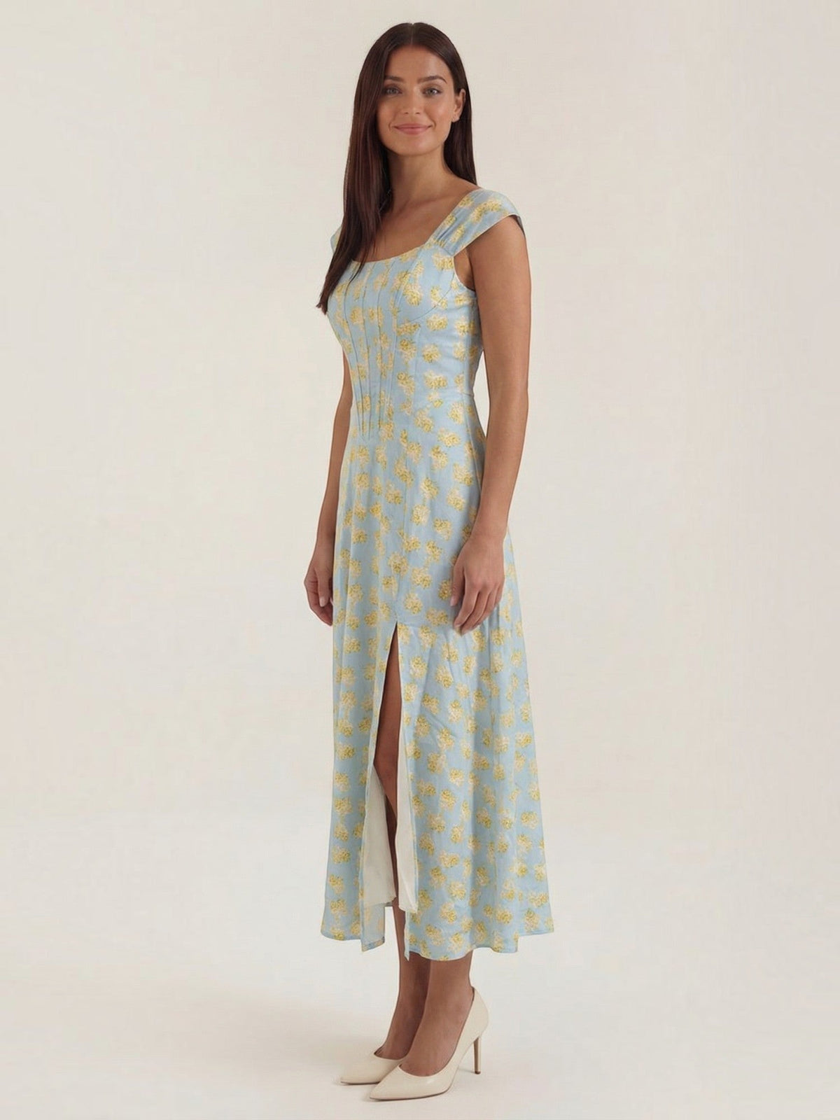 Dahlia Robe Midi D'Été