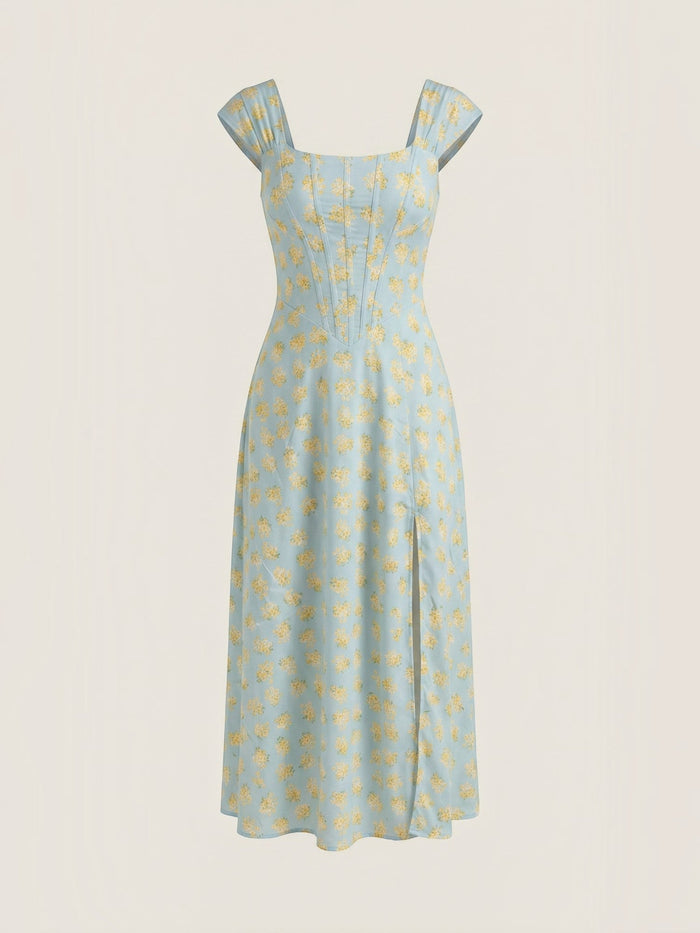 Dahlia Robe Midi D'Été