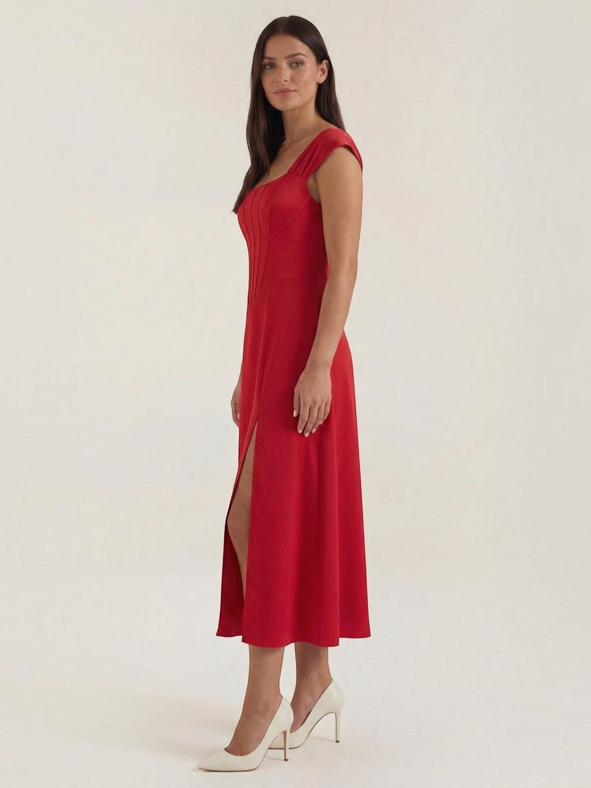 Dahlia Robe Midi D'Été