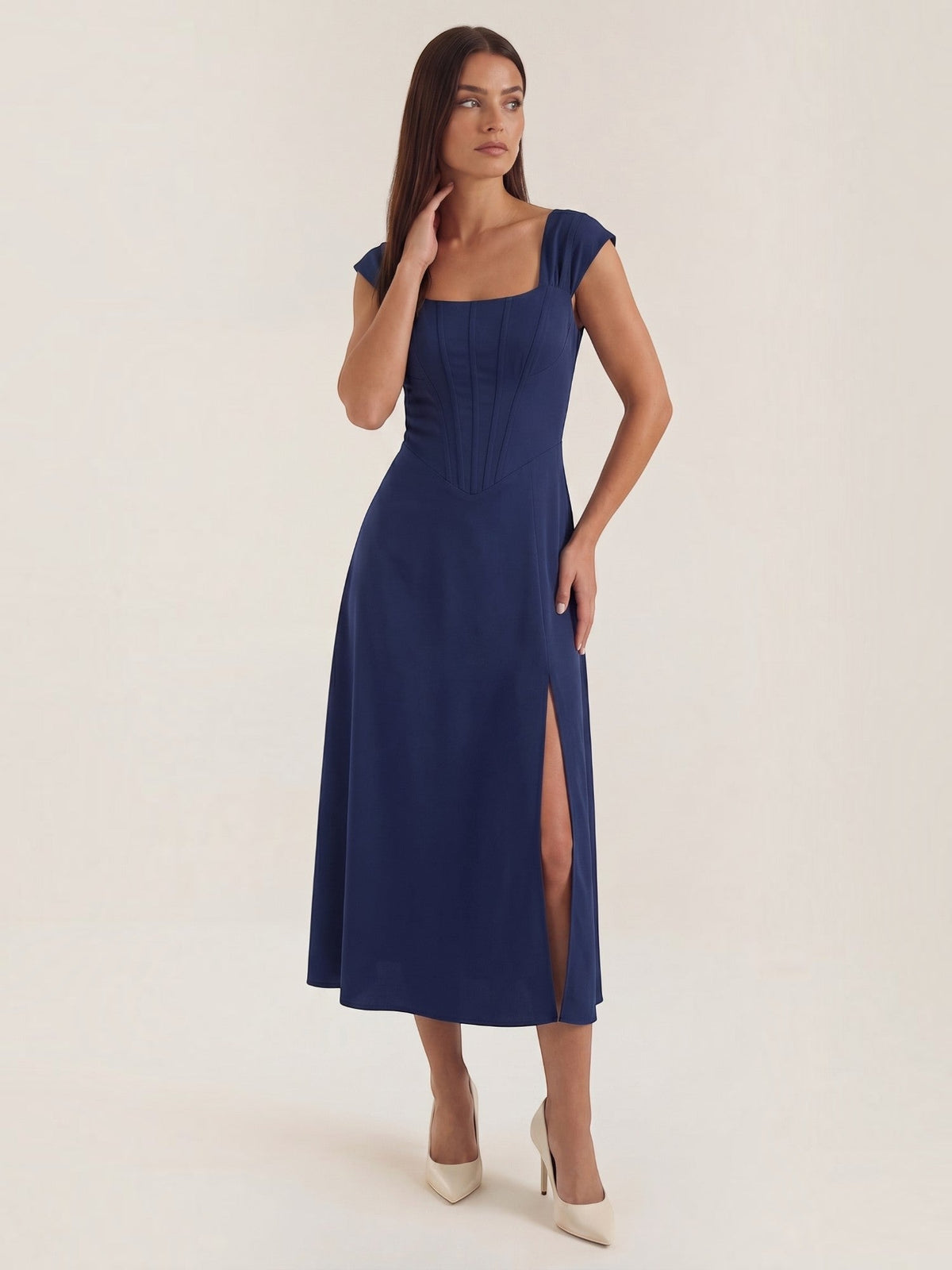 Dahlia Robe Midi D'Été