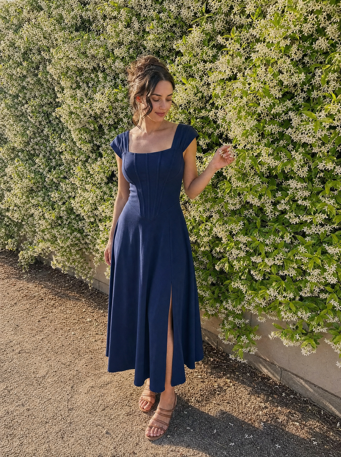 Dahlia Robe Midi D'Été
