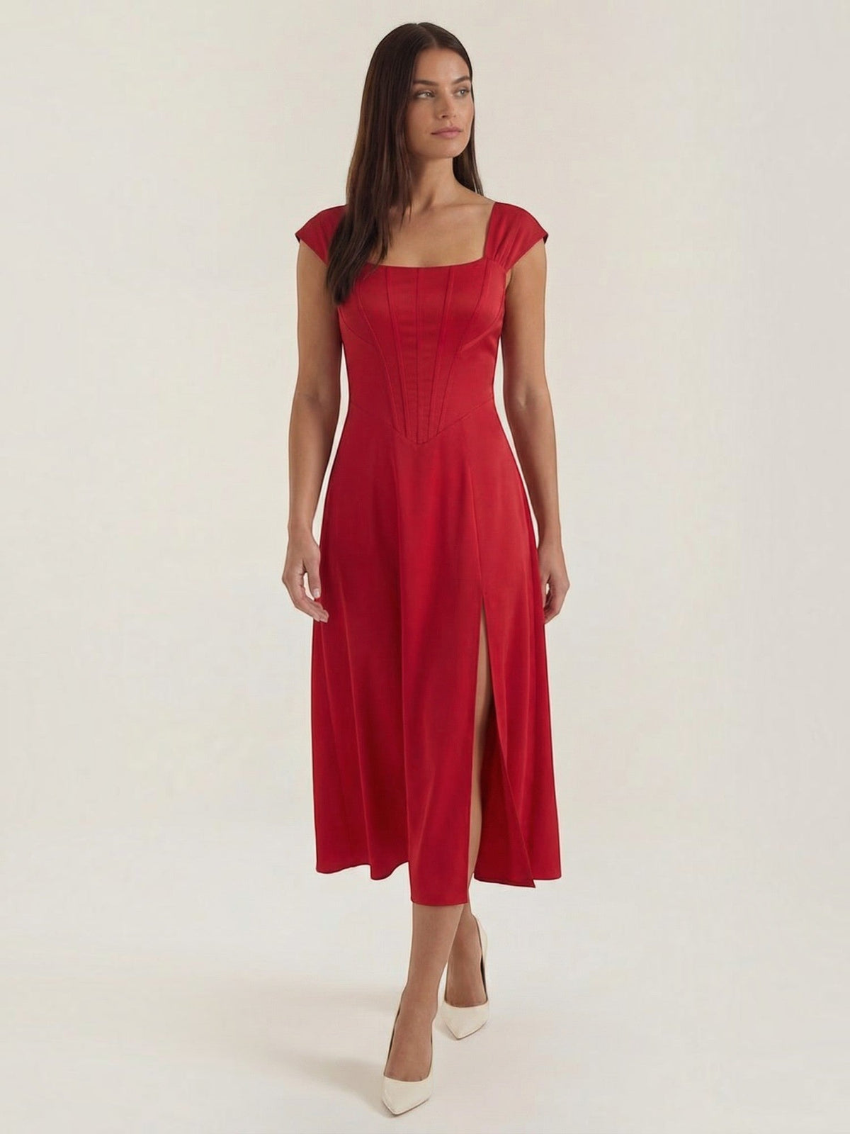 Dahlia Robe Midi D'Été