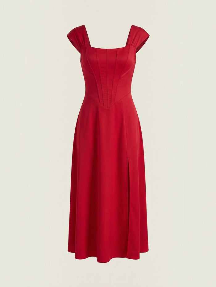 Dahlia Robe Midi D'Été