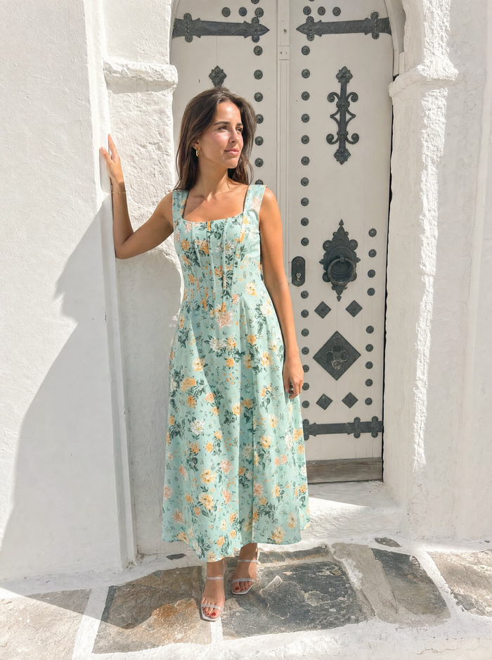 Dahlia Robe Midi D'Été