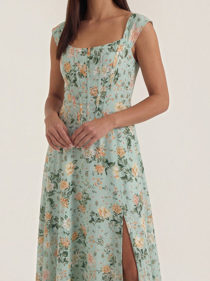 Dahlia Robe Midi D'Été
