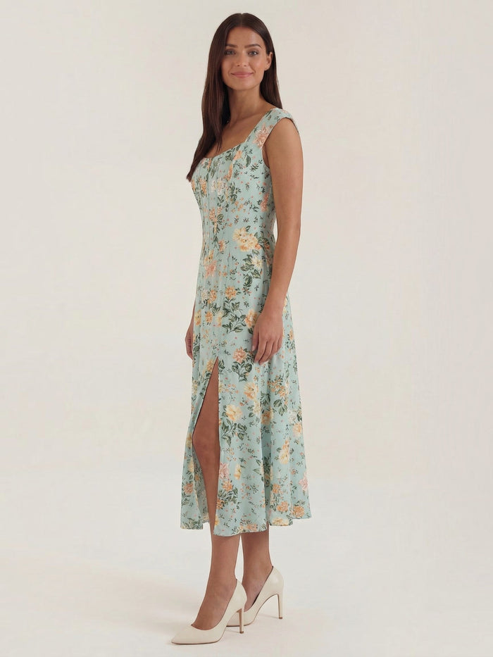 Dahlia Robe Midi D'Été