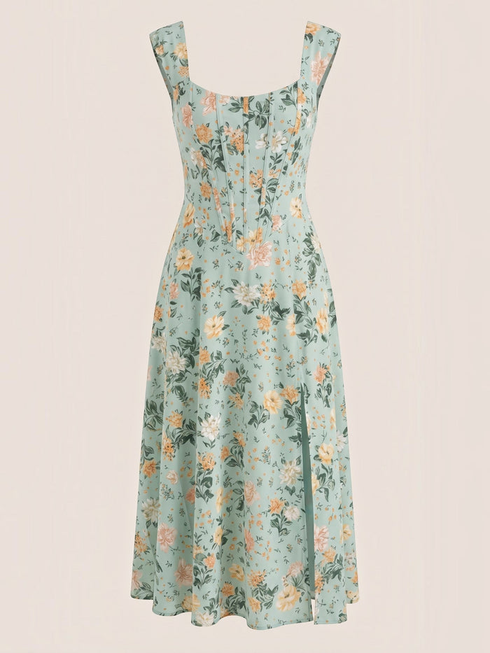 Dahlia Robe Midi D'Été