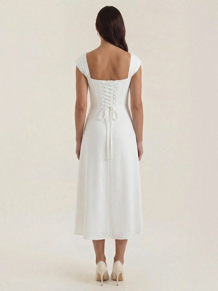 Dahlia Robe Midi D'Été