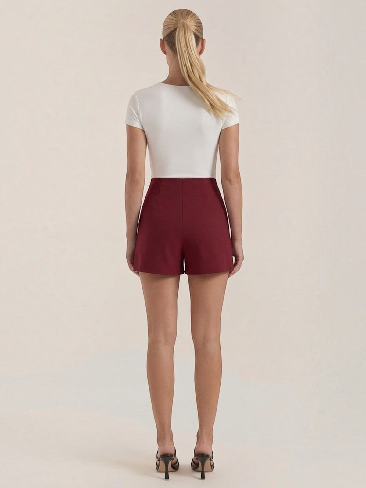Darla Jupe Courte Taille Haute