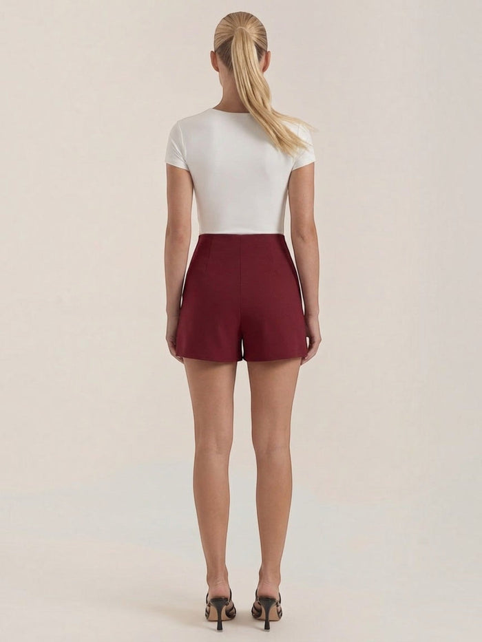 Darla Jupe Courte Taille Haute