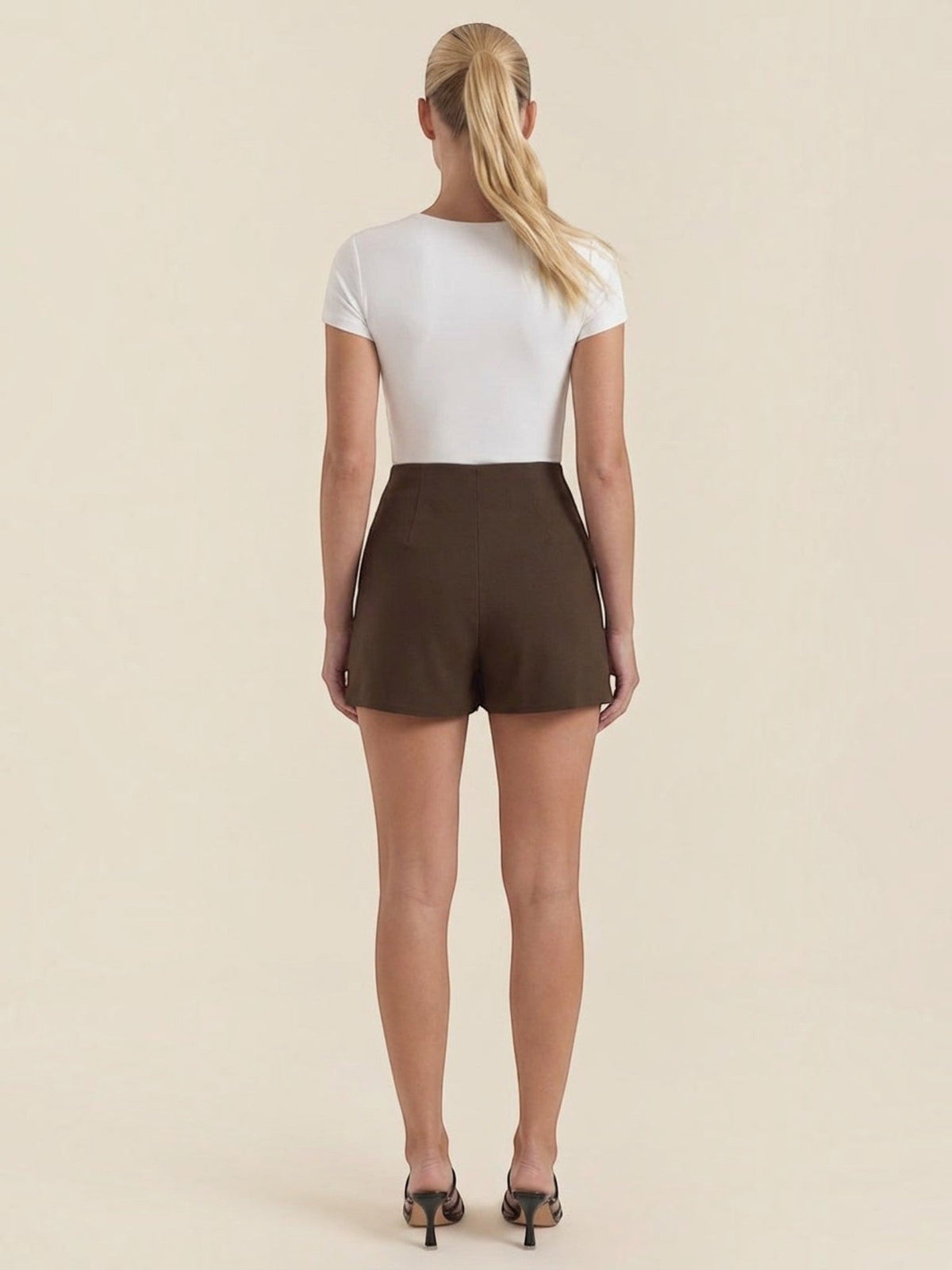 Darla Jupe Courte Taille Haute