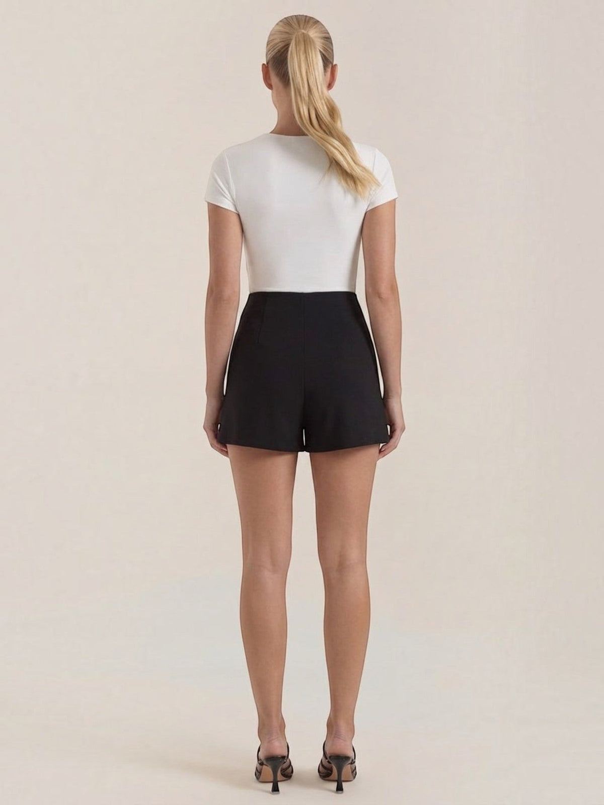 Darla Jupe Courte Taille Haute