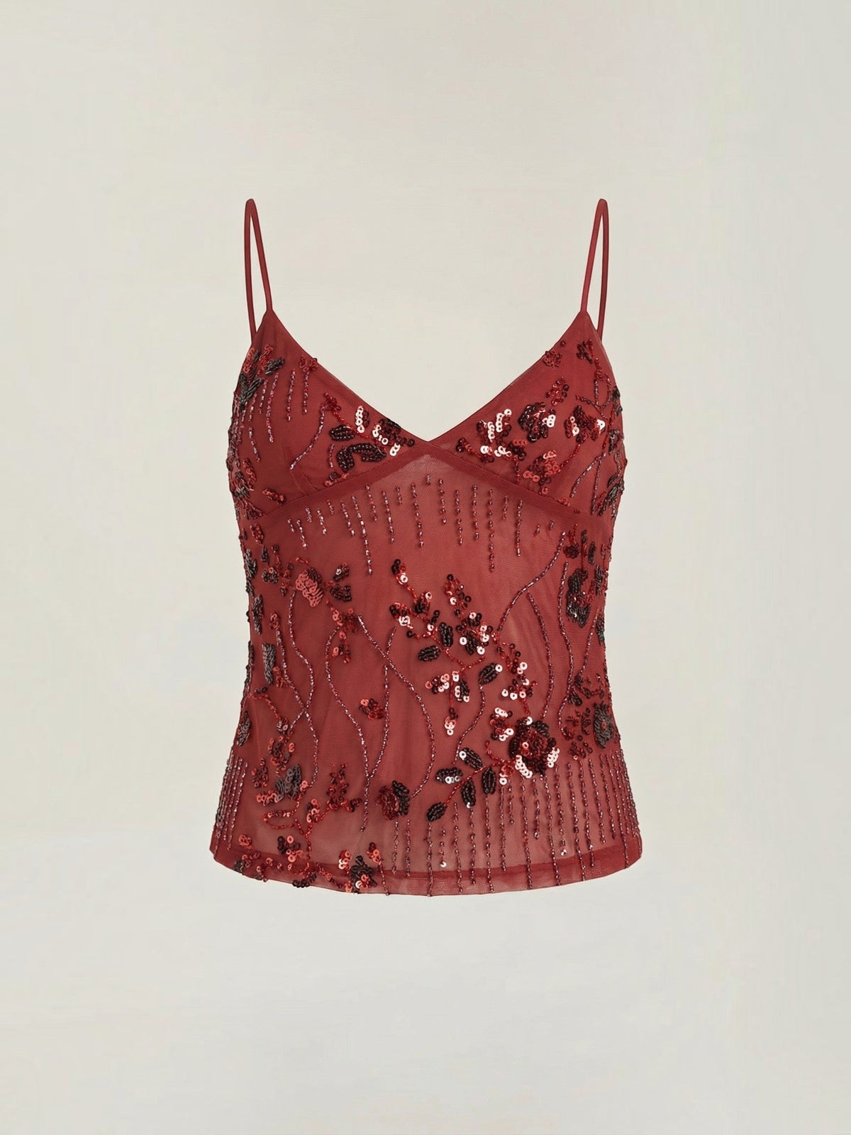 Dottie Top À Sequins Col V