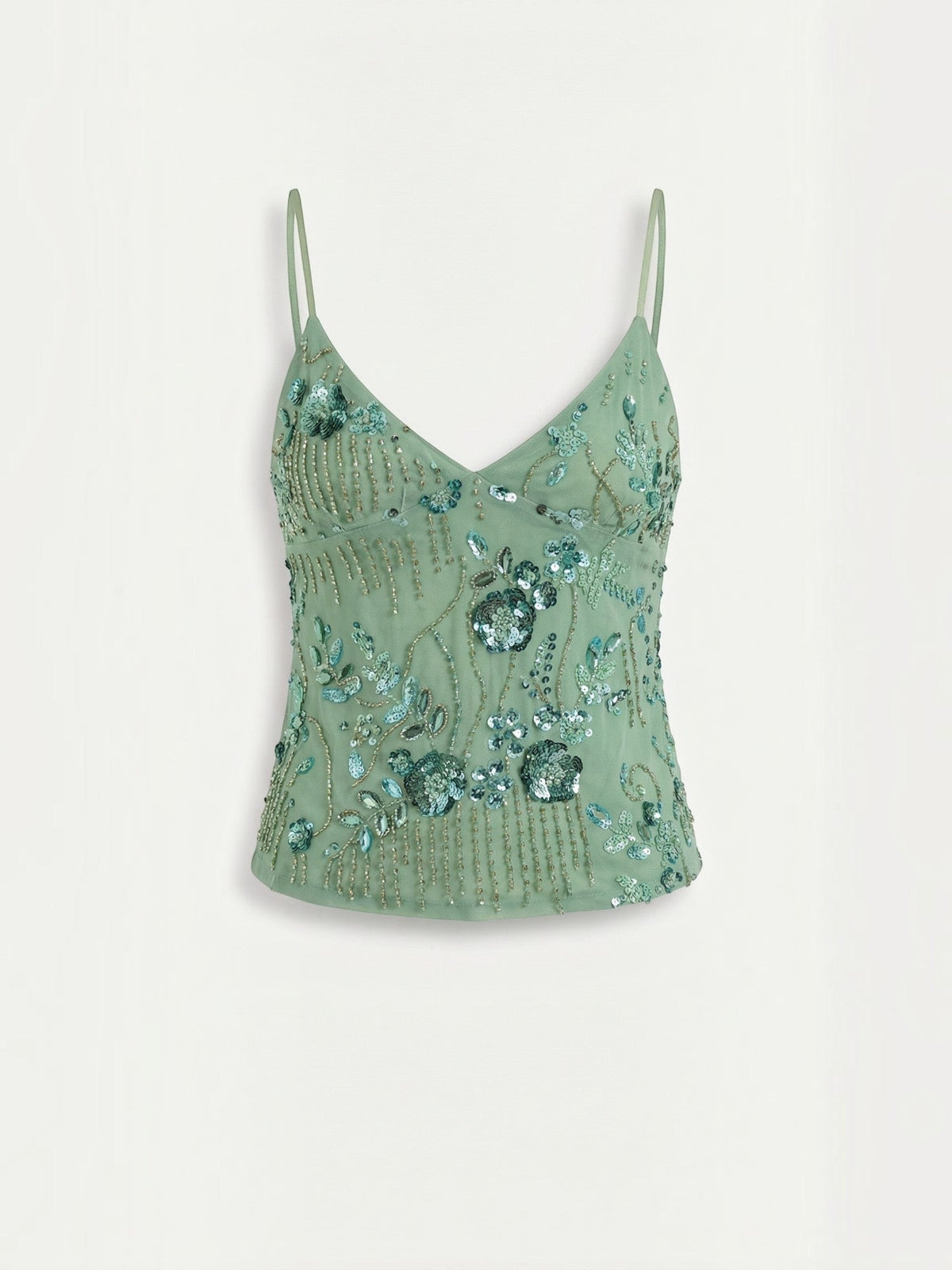 Dottie Top À Sequins Col V