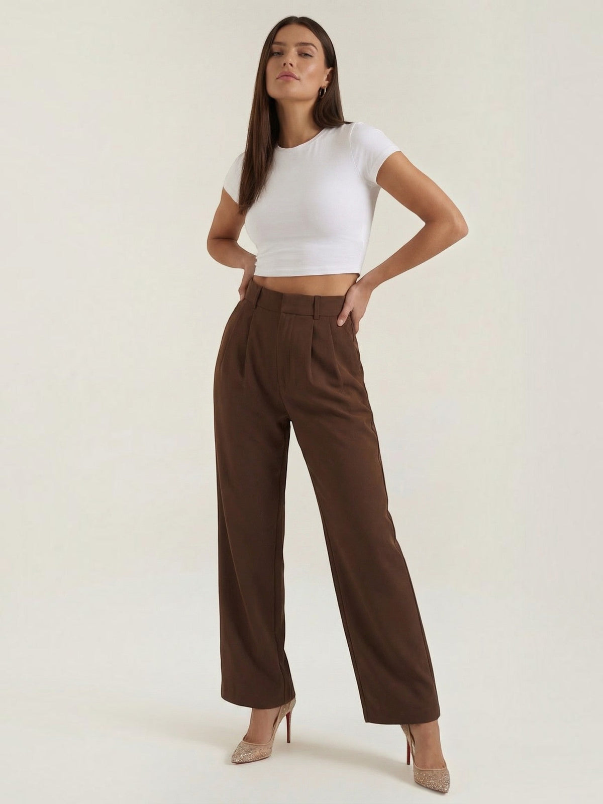 Emma Pantalon À Jambe Large