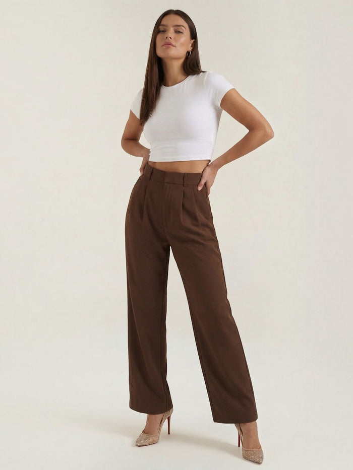 Emma Pantalon À Jambe Large
