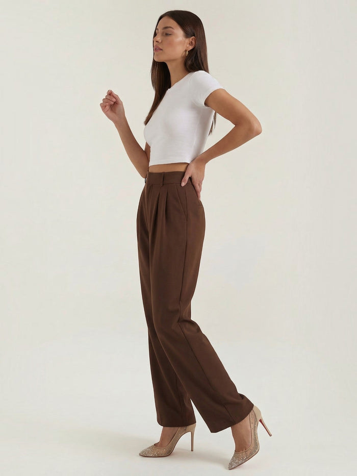 Emma Pantalon À Jambe Large