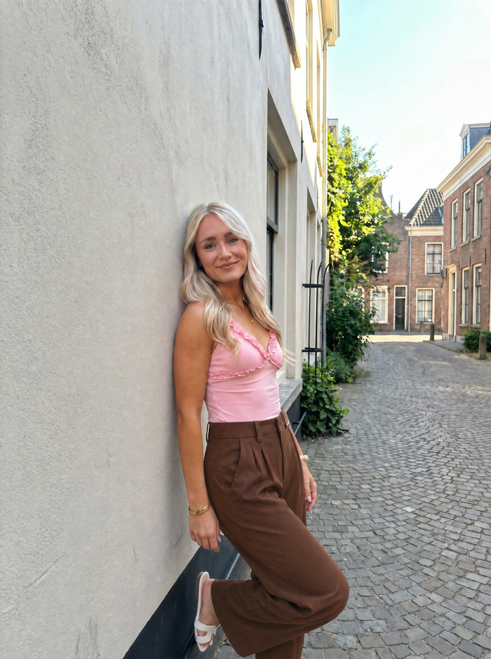 Emma Pantalon À Jambe Large