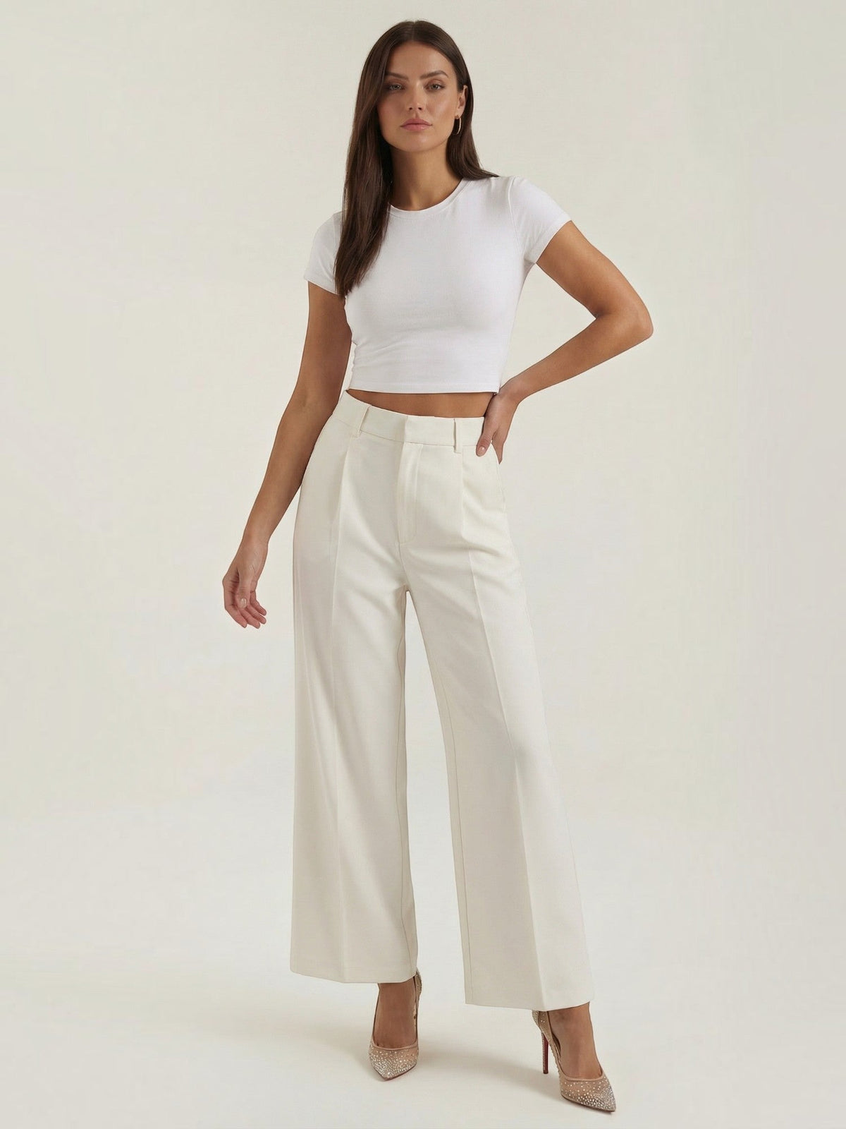 Emma Pantalon À Jambe Large