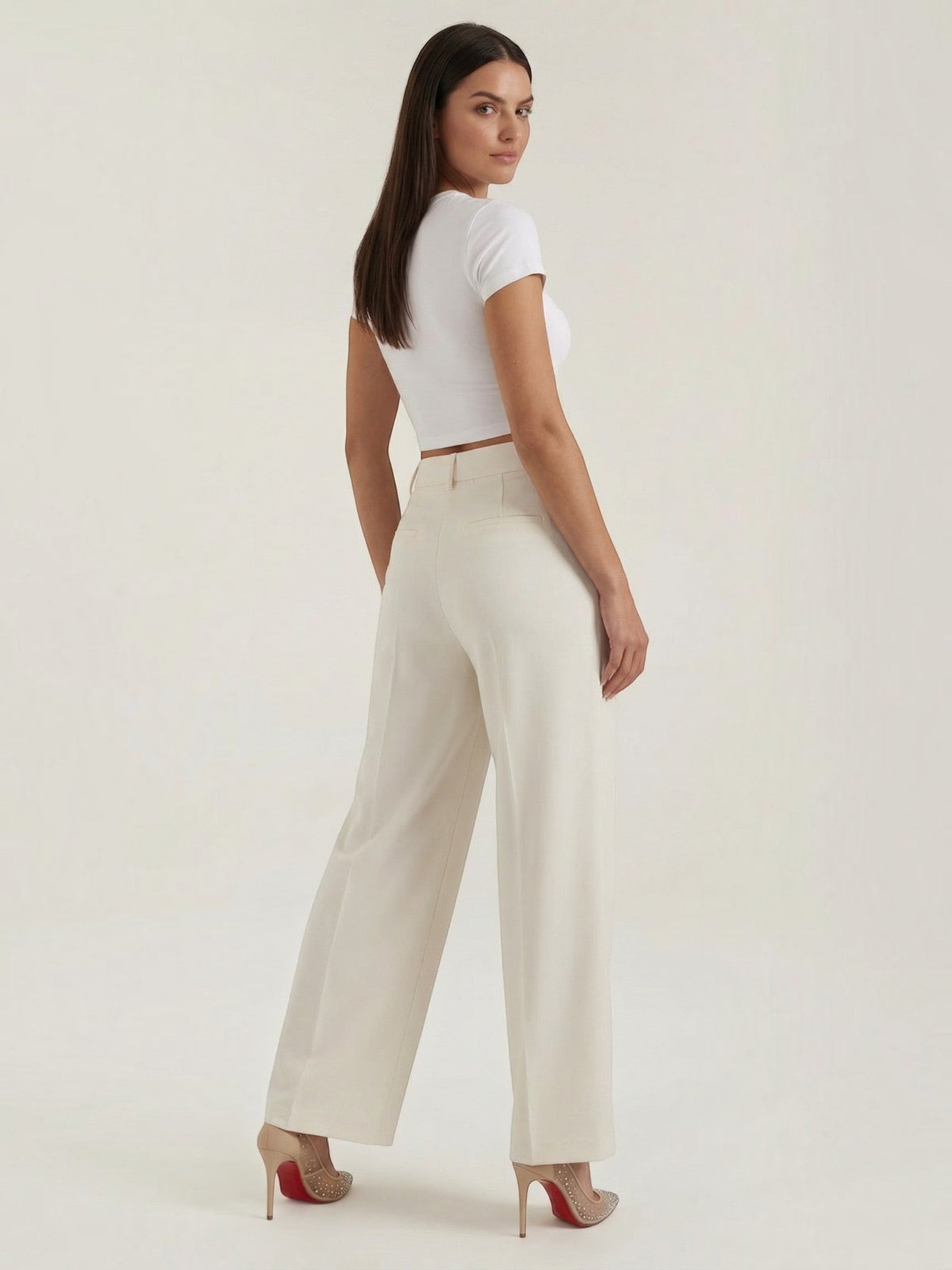 Emma Pantalon À Jambe Large
