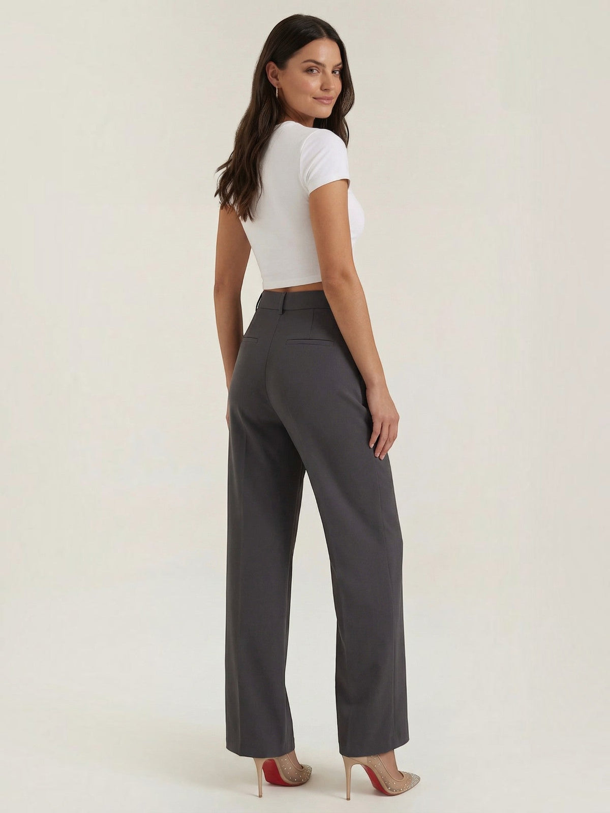 Emma Pantalon À Jambe Large