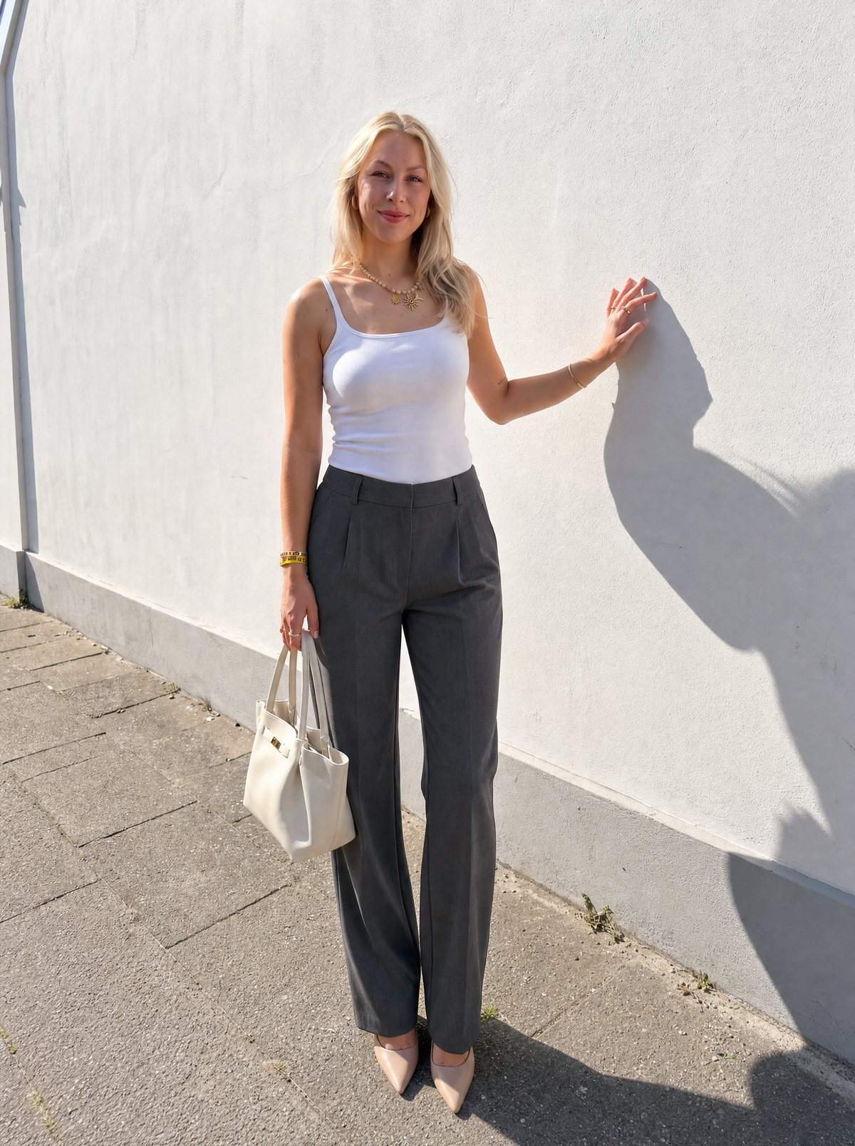 Emma Pantalon À Jambe Large