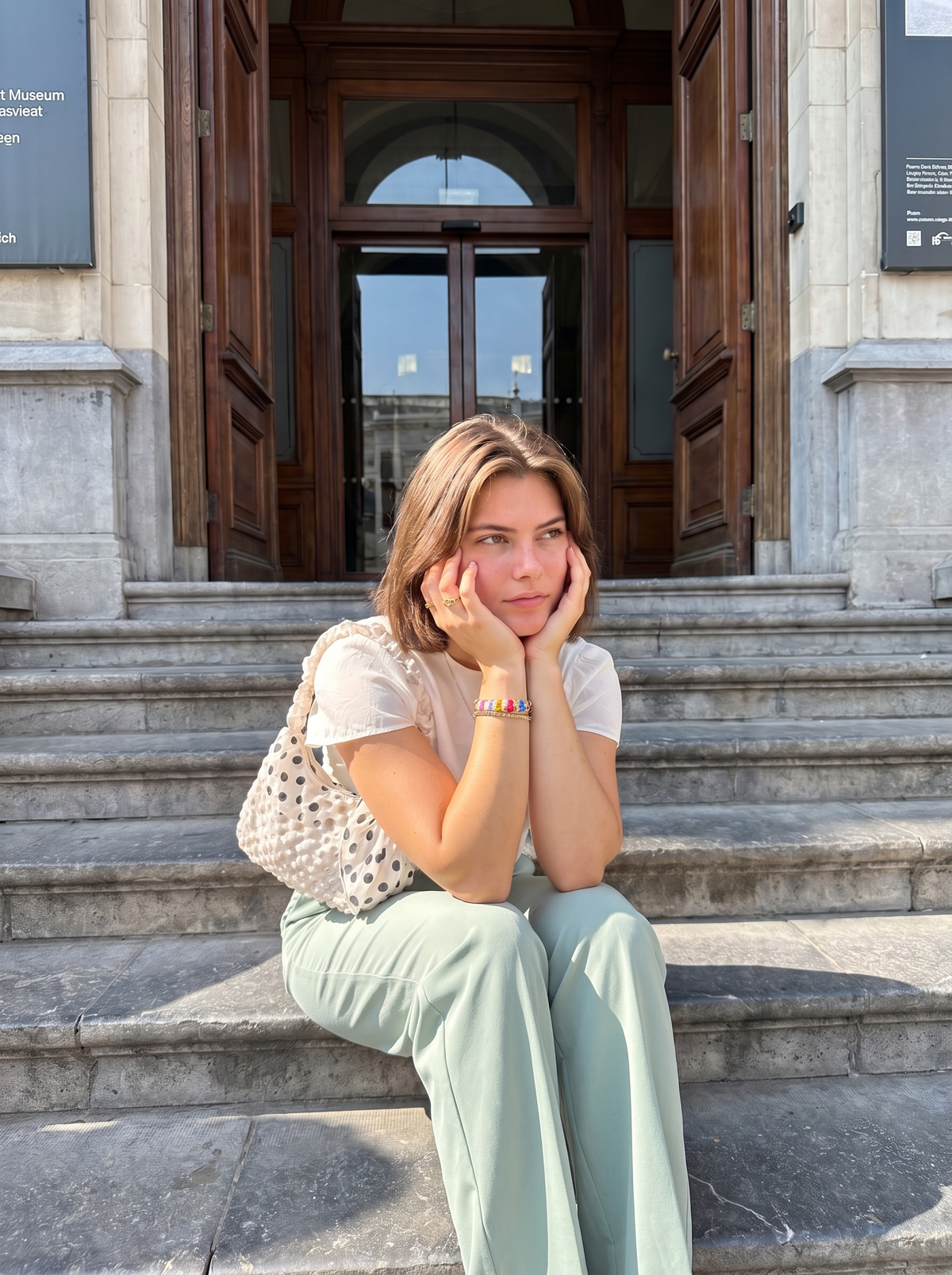 Emma Pantalon À Jambe Large