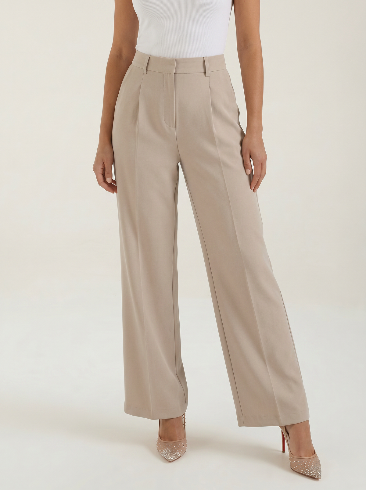 Emma Pantalon À Jambe Large