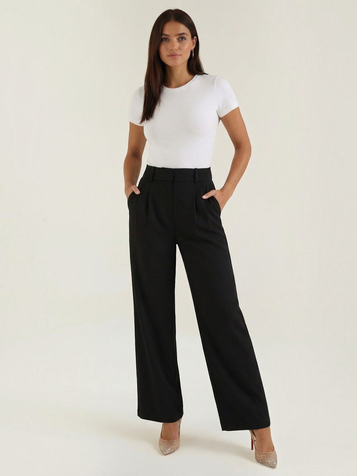 Emma Pantalon À Jambe Large