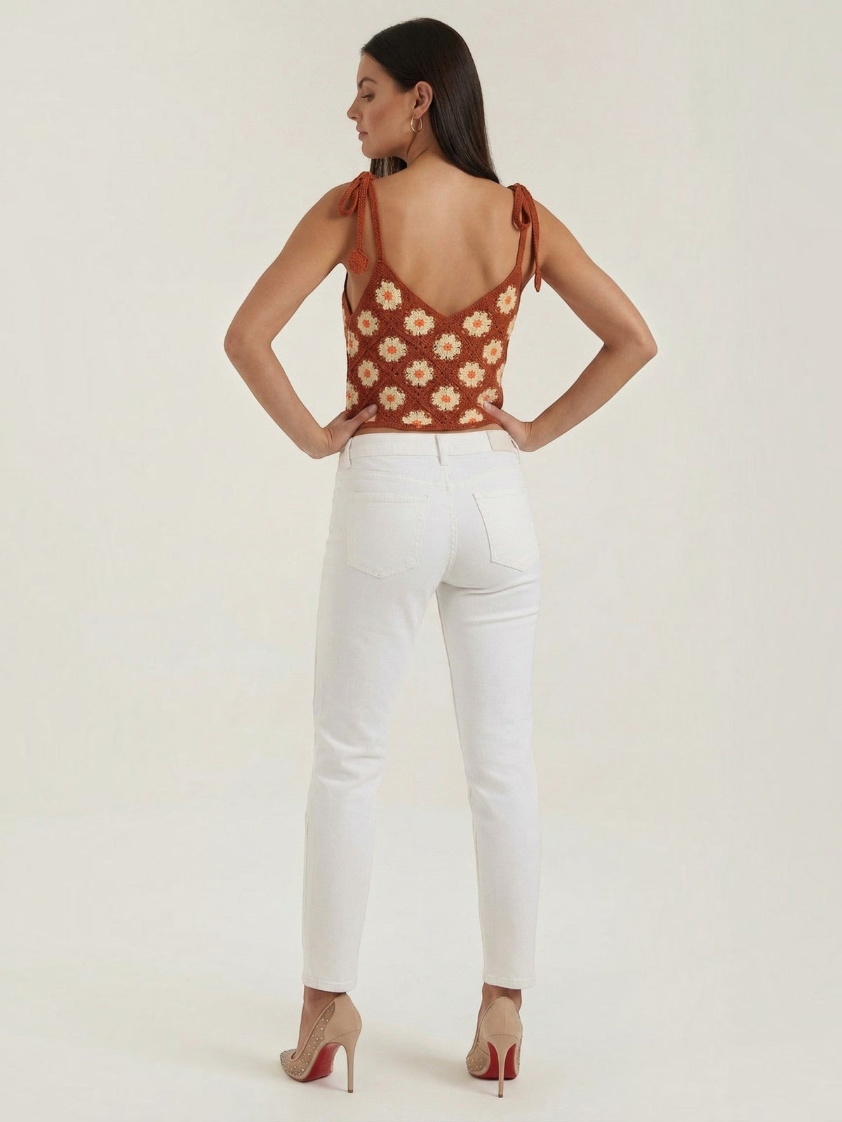 Gretchen Top Crochet À Imprimé Fleuri