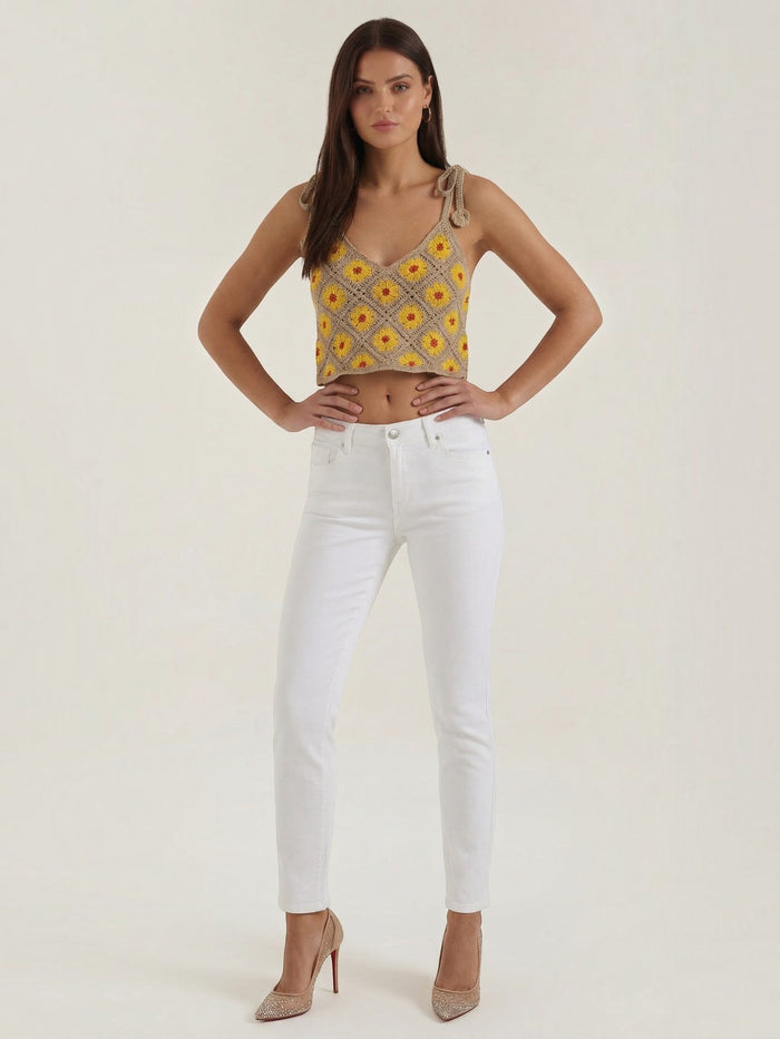Gretchen Top Crochet À Imprimé Fleuri