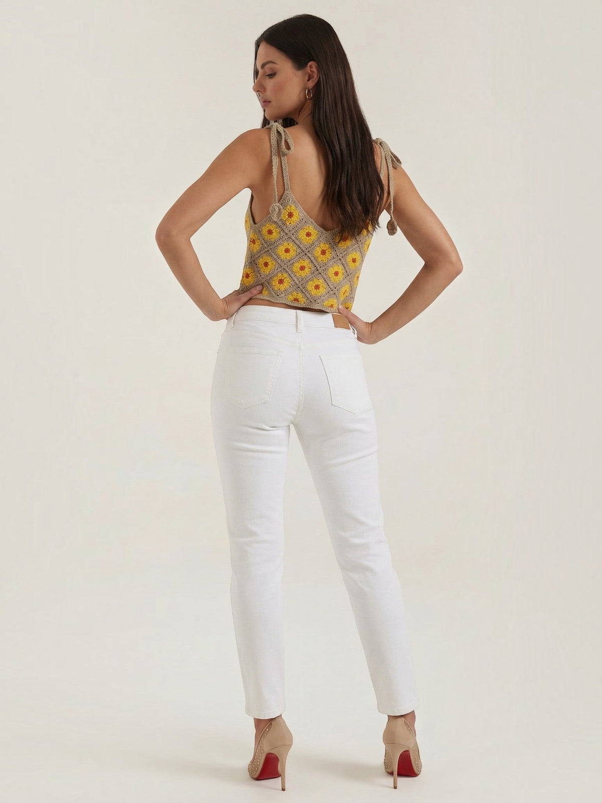Gretchen Top Crochet À Imprimé Fleuri