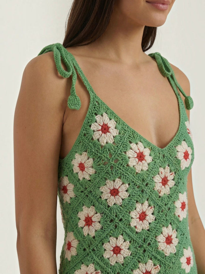 Gretchen Top Crochet À Imprimé Fleuri
