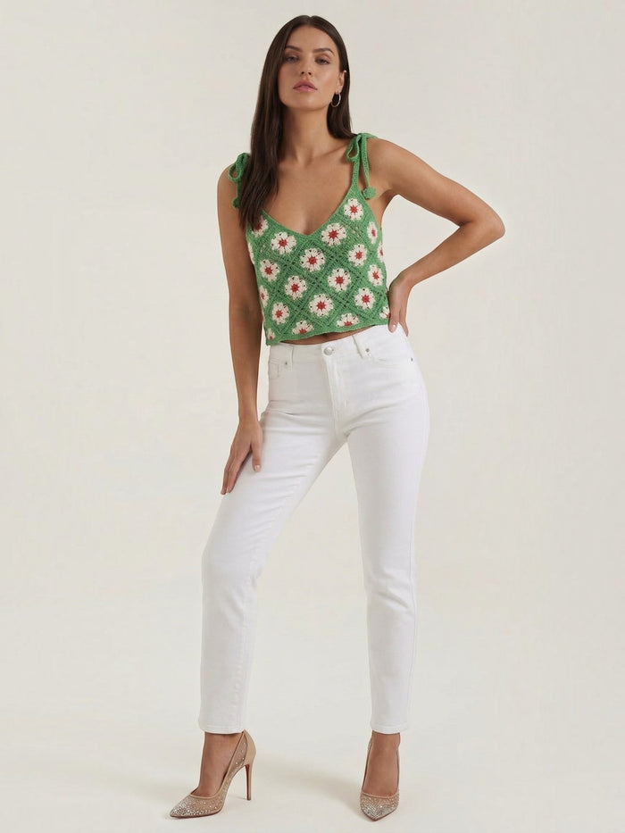 Gretchen Top Crochet À Imprimé Fleuri