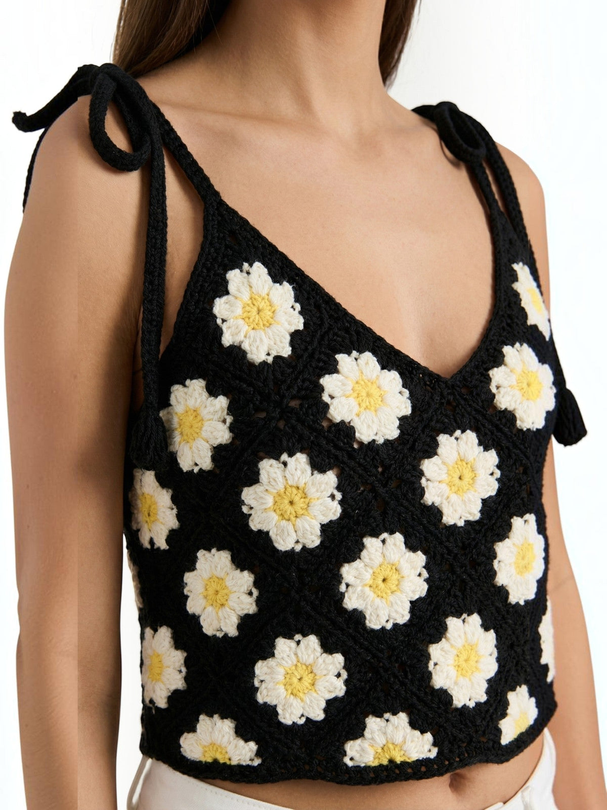 Gretchen Top Crochet À Imprimé Fleuri