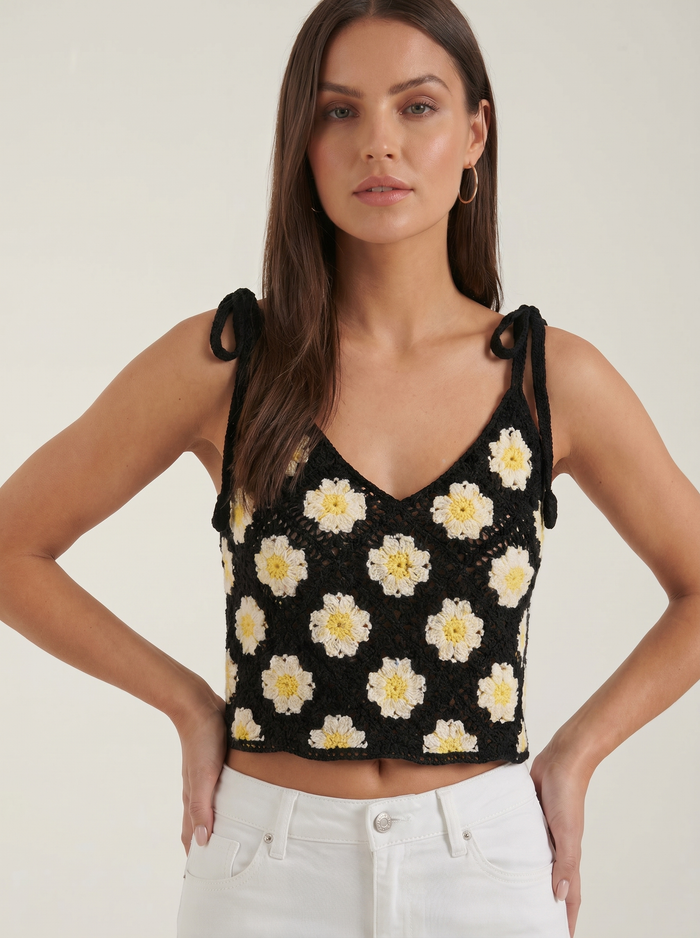 Gretchen Top Crochet À Imprimé Fleuri