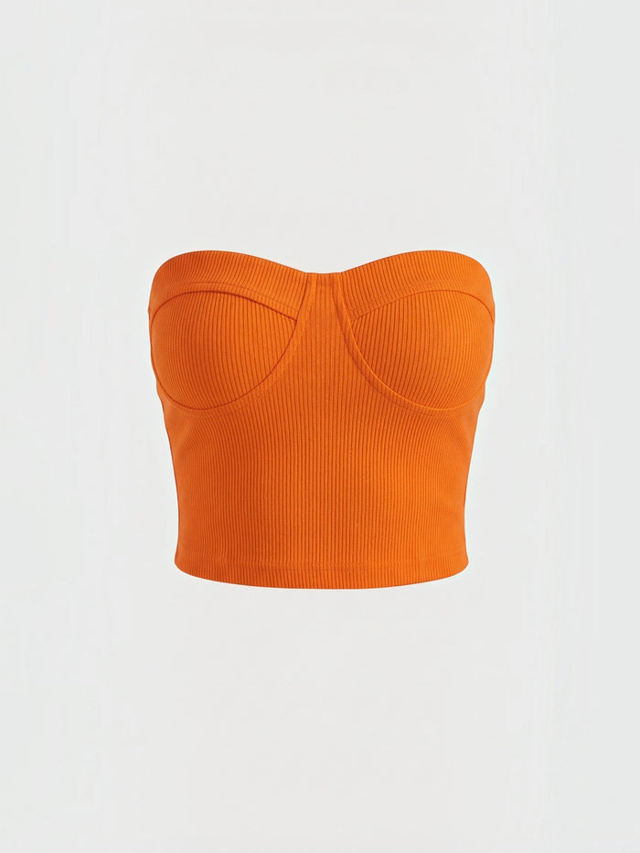Hermione Top En Maille Sans Bretelles
