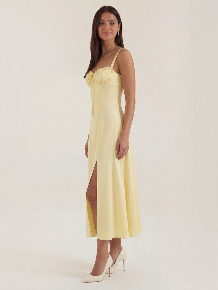 Jade Robe Midi À Lacets