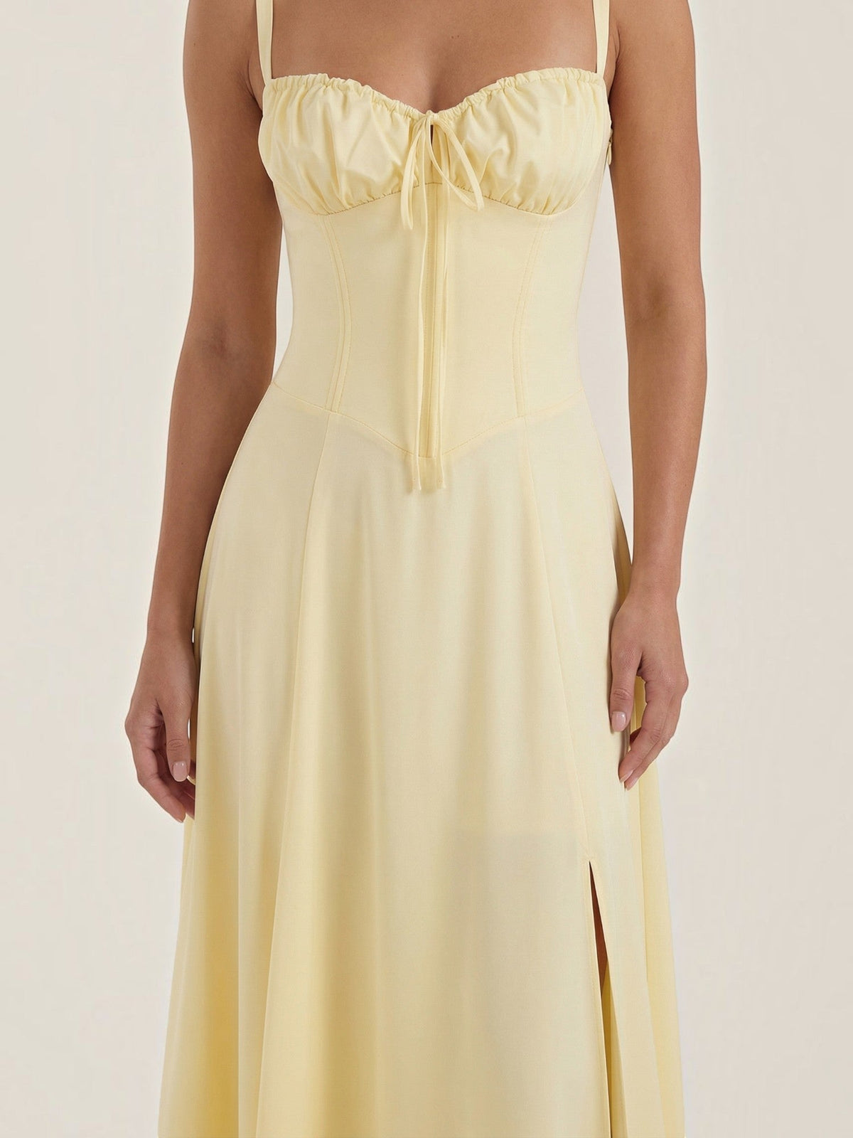 Jade Robe Midi À Lacets