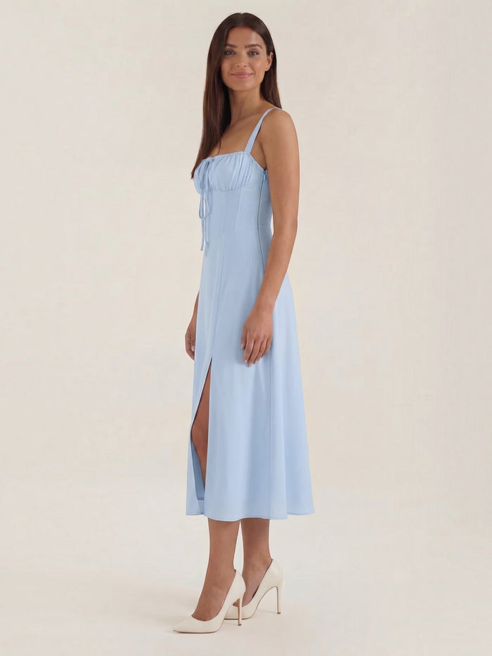 Jade Robe Midi À Lacets