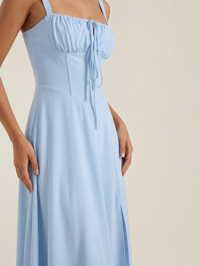 Jade Robe Midi À Lacets