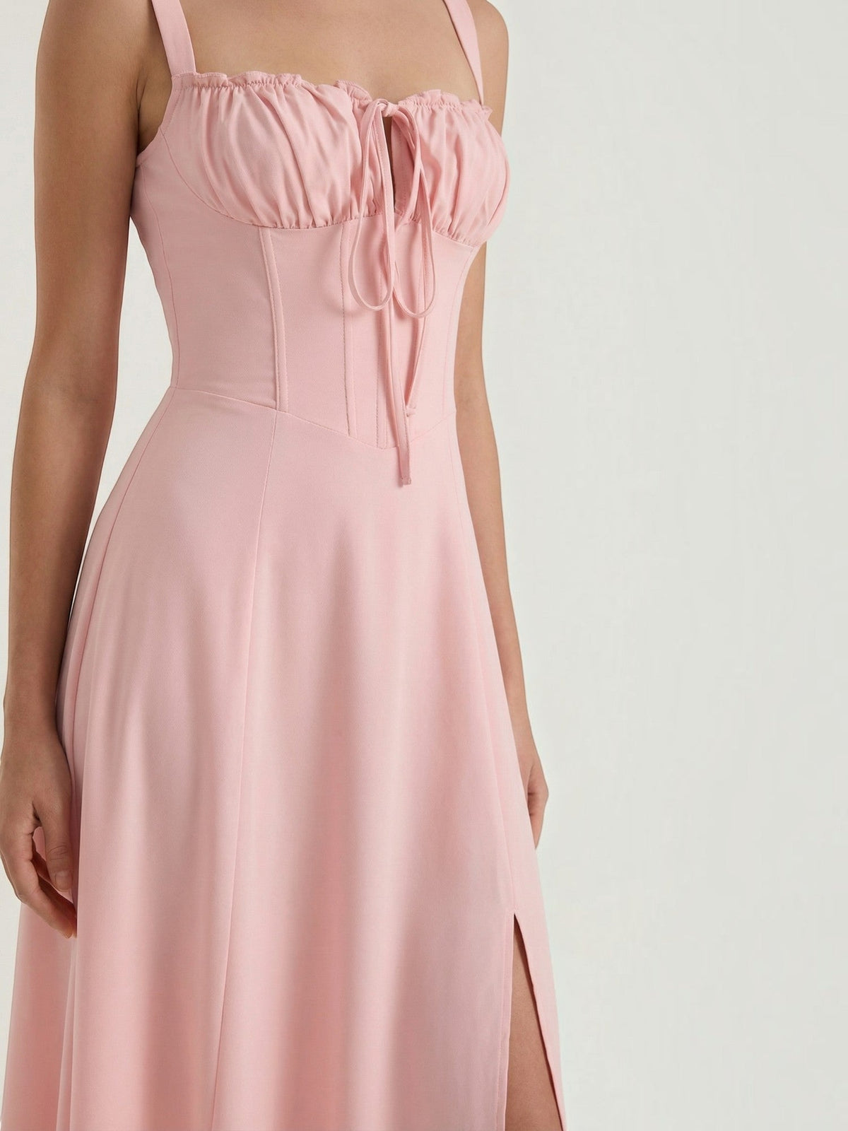 Jade Robe Midi À Lacets