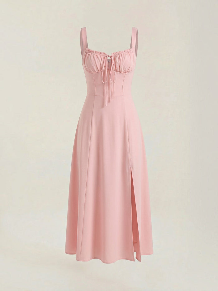 Jade Robe Midi À Lacets
