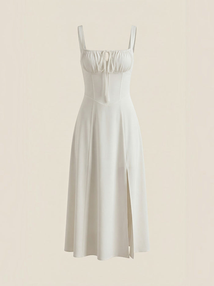 Jade Robe Midi À Lacets