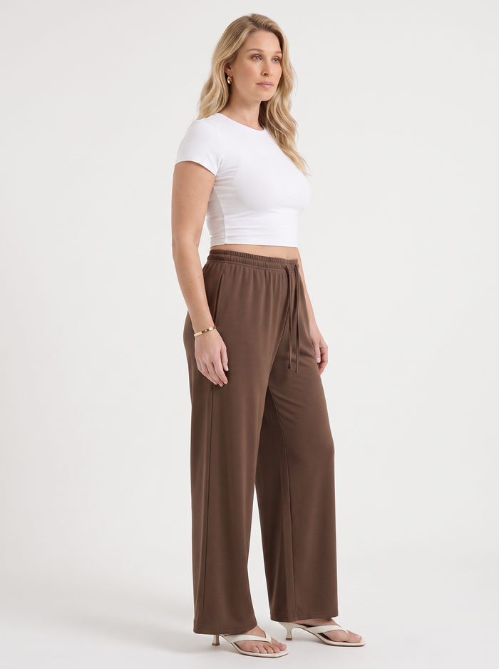 Kendra Pantalon Large À Cordon De Serrage