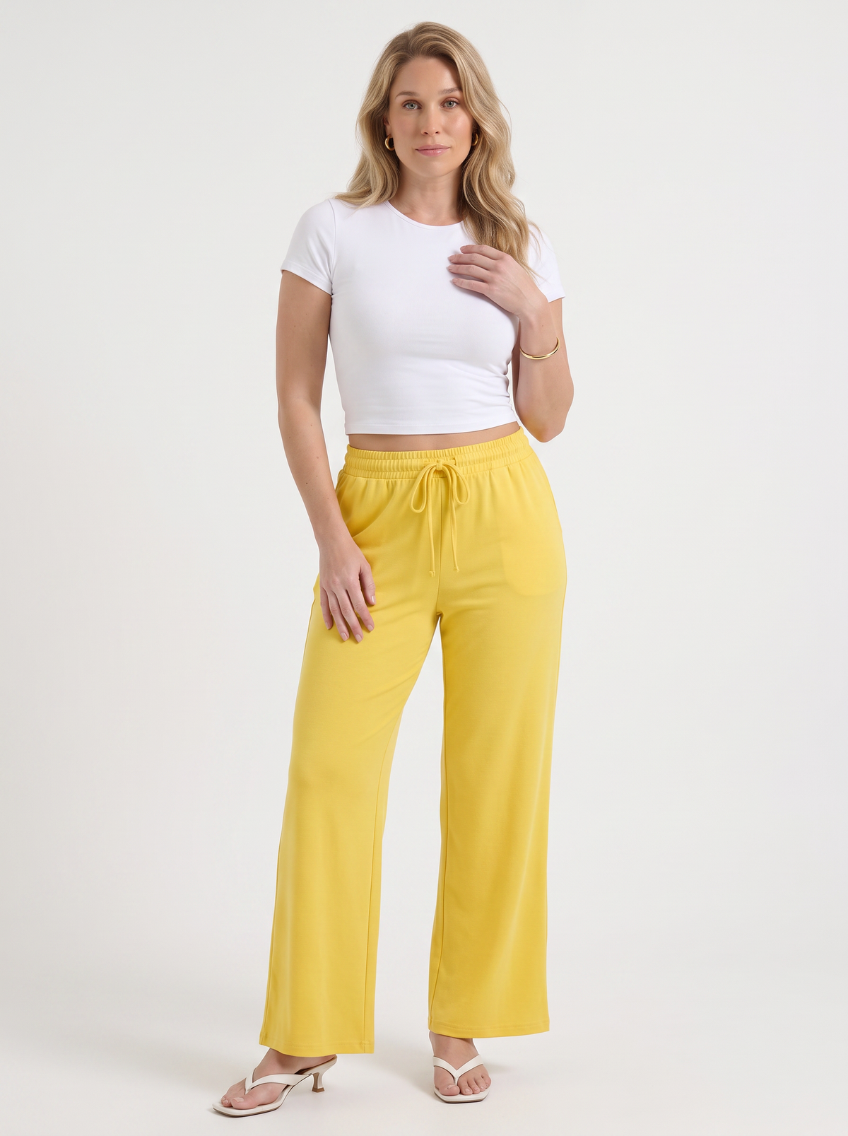 Kendra Pantalon Large À Cordon De Serrage