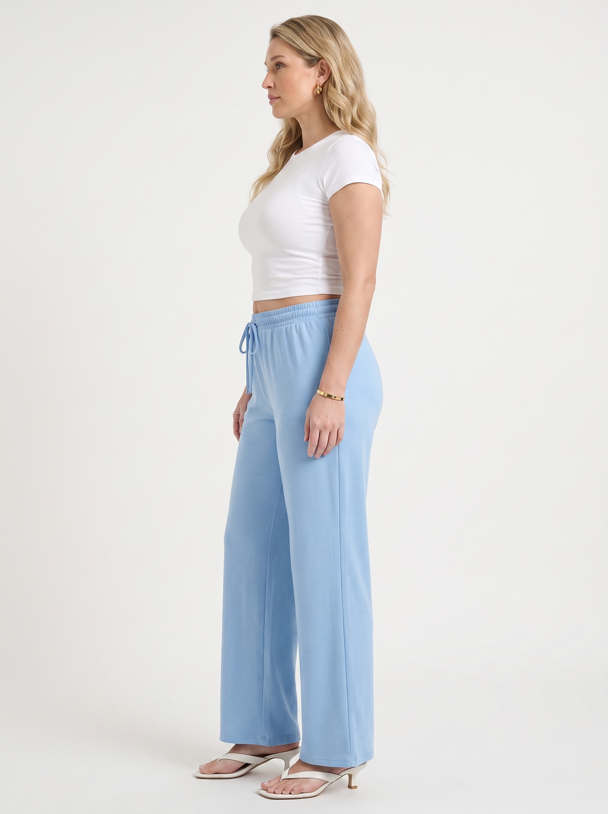 Kendra Pantalon Large À Cordon De Serrage