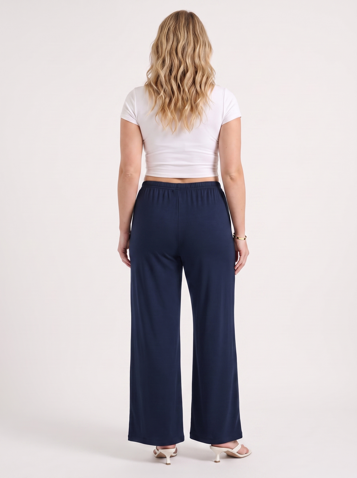 Kendra Pantalon Large À Cordon De Serrage