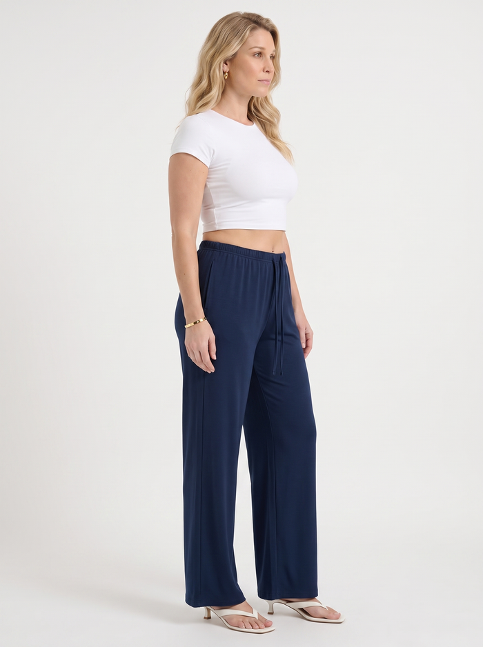 Kendra Pantalon Large À Cordon De Serrage