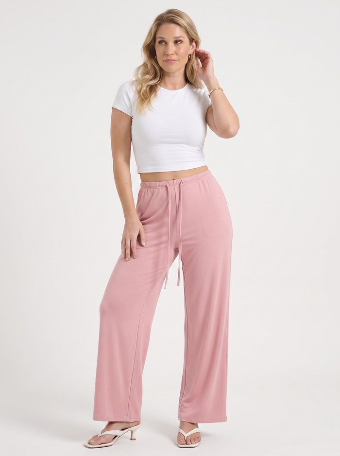 Kendra Pantalon Large À Cordon De Serrage